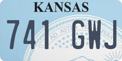 KS license plate 741GWJ