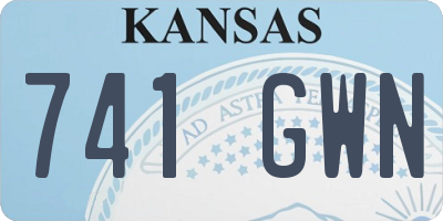 KS license plate 741GWN