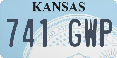 KS license plate 741GWP