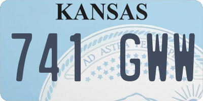 KS license plate 741GWW