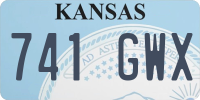 KS license plate 741GWX