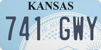 KS license plate 741GWY