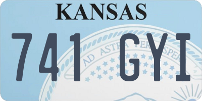 KS license plate 741GYI