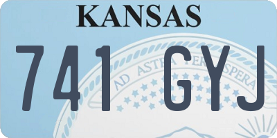 KS license plate 741GYJ
