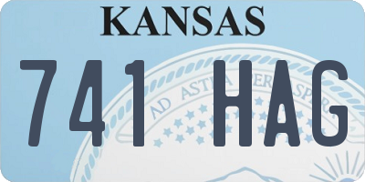KS license plate 741HAG