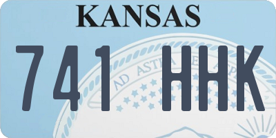 KS license plate 741HHK