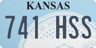 KS license plate 741HSS