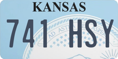 KS license plate 741HSY