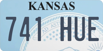 KS license plate 741HUE