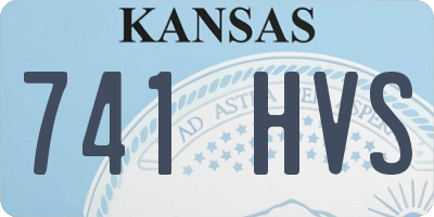KS license plate 741HVS