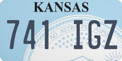 KS license plate 741IGZ