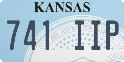 KS license plate 741IIP