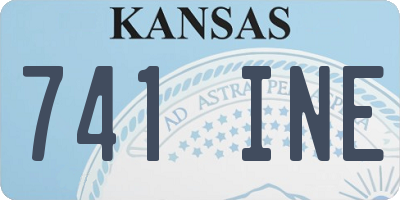 KS license plate 741INE