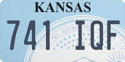 KS license plate 741IQF
