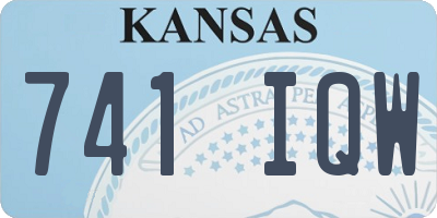 KS license plate 741IQW