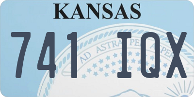 KS license plate 741IQX