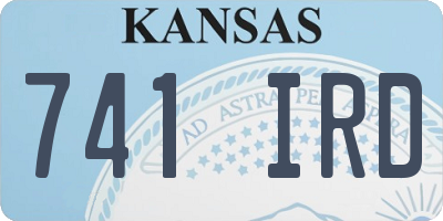KS license plate 741IRD