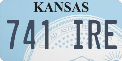 KS license plate 741IRE