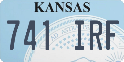 KS license plate 741IRF