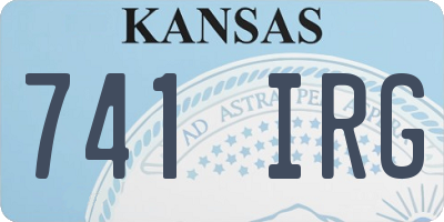 KS license plate 741IRG