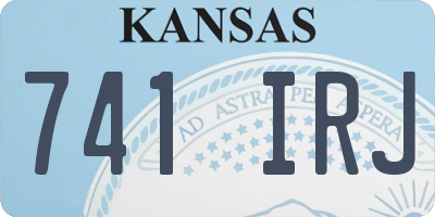 KS license plate 741IRJ