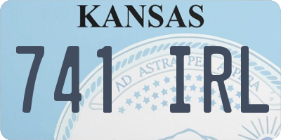 KS license plate 741IRL
