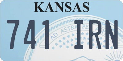 KS license plate 741IRN