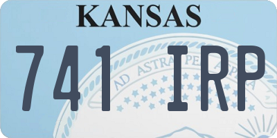 KS license plate 741IRP