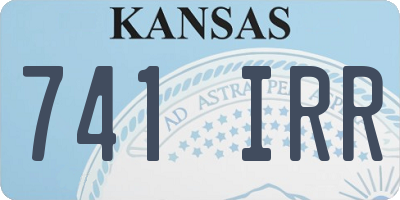 KS license plate 741IRR