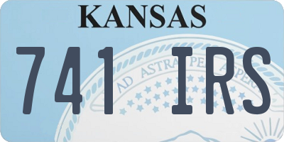 KS license plate 741IRS