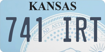 KS license plate 741IRT