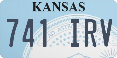 KS license plate 741IRV