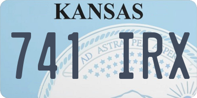 KS license plate 741IRX