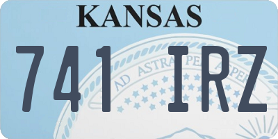 KS license plate 741IRZ