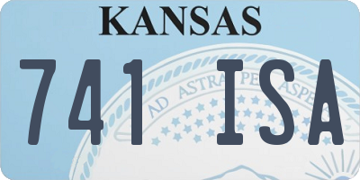KS license plate 741ISA