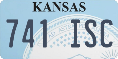 KS license plate 741ISC
