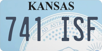 KS license plate 741ISF
