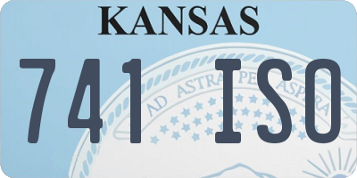 KS license plate 741ISO