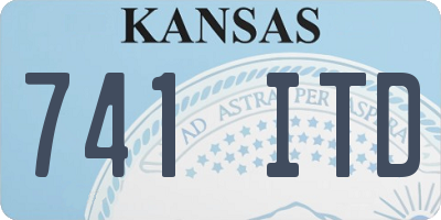 KS license plate 741ITD