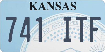 KS license plate 741ITF