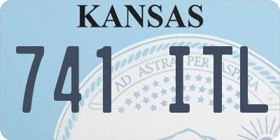 KS license plate 741ITL