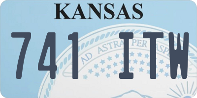 KS license plate 741ITW