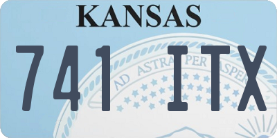 KS license plate 741ITX