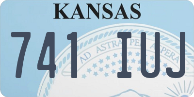 KS license plate 741IUJ