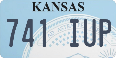 KS license plate 741IUP