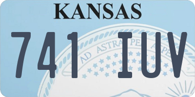 KS license plate 741IUV