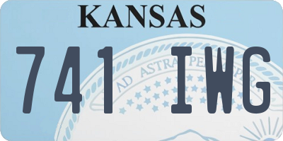 KS license plate 741IWG