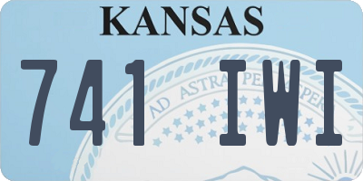 KS license plate 741IWI