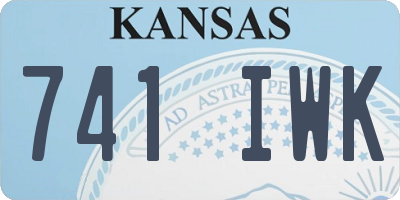KS license plate 741IWK