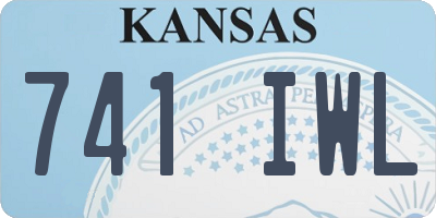 KS license plate 741IWL